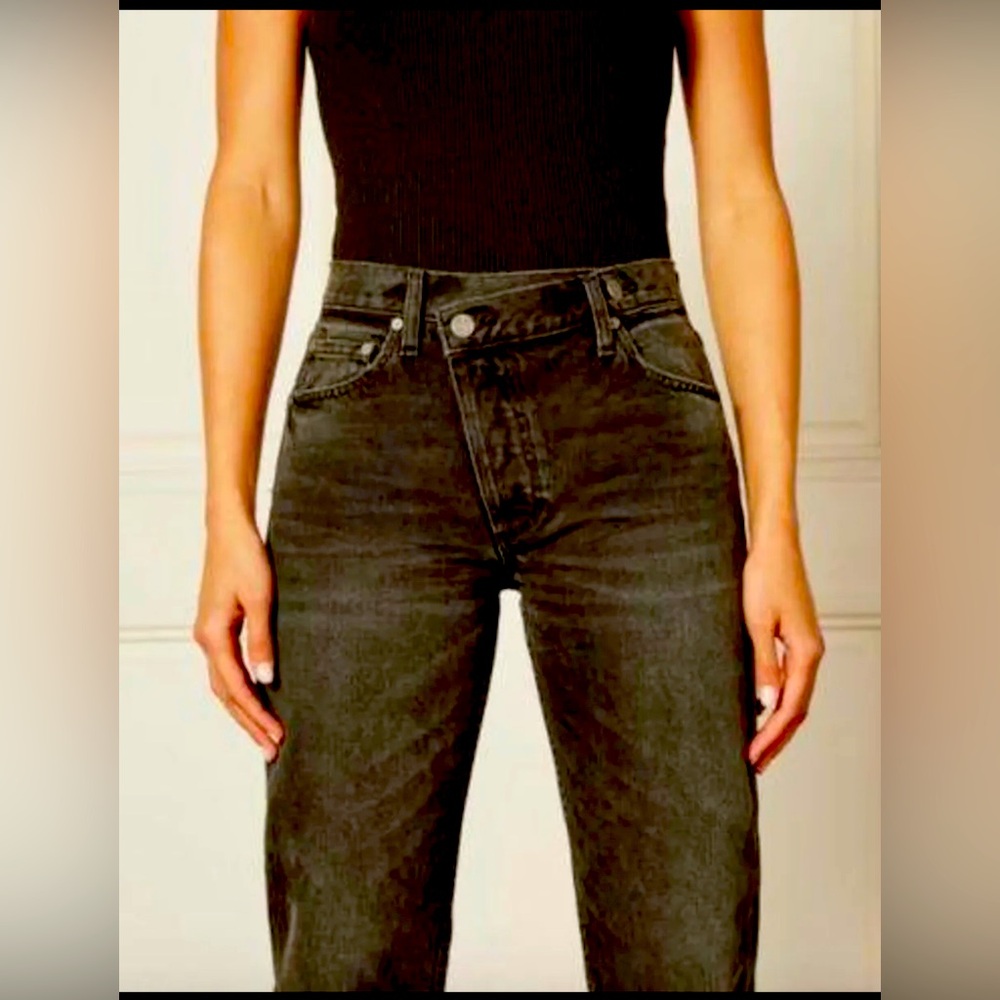 Agolde The Casey High Rise Crossover Jeans – Midnight Cowboy (Size 24)